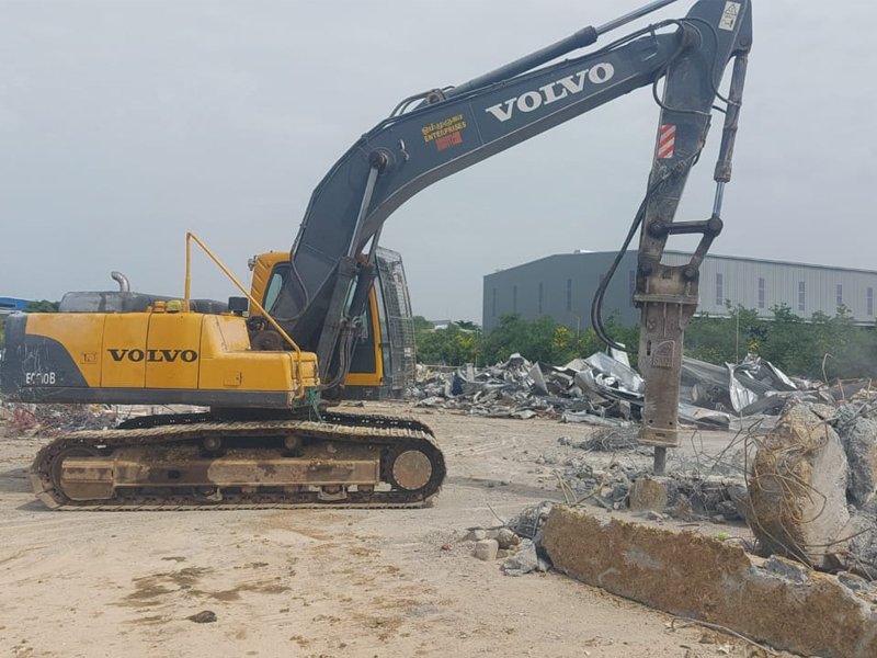 Jvc Demolition Machine Foundation Removal - JMS Cutting Technology